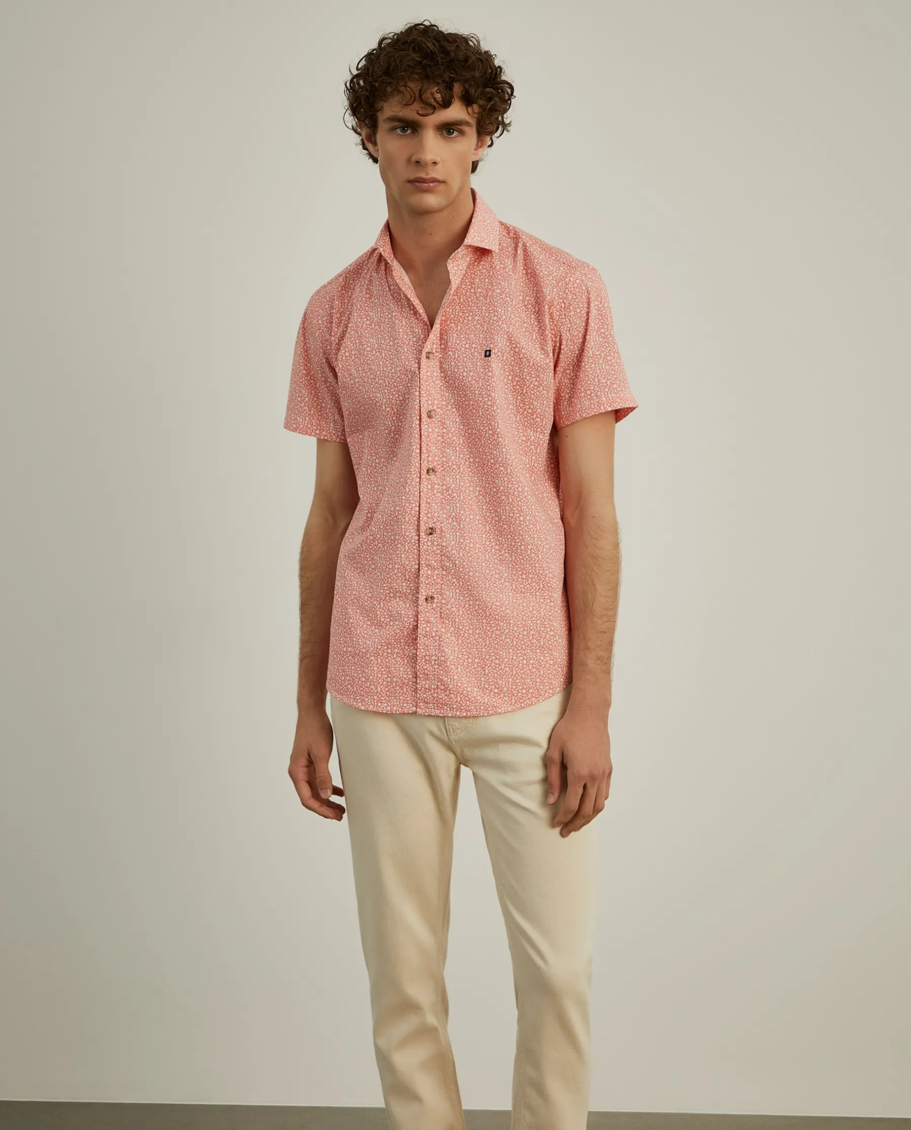 LION OF PORCHES Slim Fit^Camisa slim fit com flores