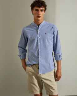 LION OF PORCHES Slim Fit^Camisa slim fit com gola mao