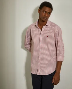 LION OF PORCHES Slim Fit^Camisa slim fit com padrão de riscas