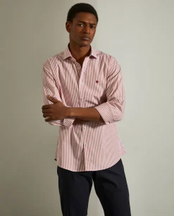 LION OF PORCHES Slim Fit^Camisa slim fit com padrão de riscas