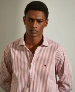 LION OF PORCHES Slim Fit^Camisa slim fit com padrão de riscas