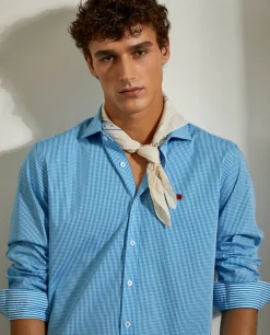 LION OF PORCHES Slim Fit^Camisa slim fit com padrão de quadrados