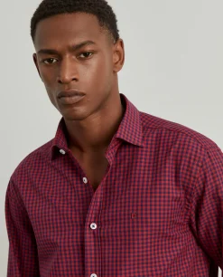 LION OF PORCHES Slim Fit^Camisa slim fit com padrão de quadrados