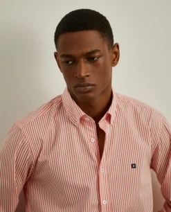 LION OF PORCHES Slim Fit^Camisa slim fit com padrão de riscas