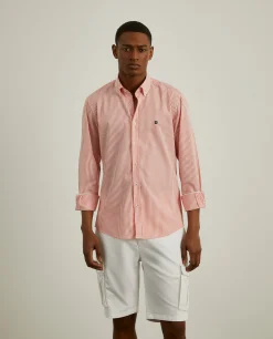 LION OF PORCHES Slim Fit^Camisa slim fit com padrão de riscas