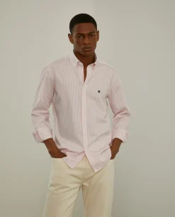LION OF PORCHES Slim Fit^Camisa slim fit com padrão de riscas
