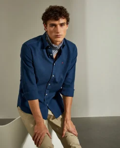 LION OF PORCHES Slim Fit^Camisa slim fit com textura