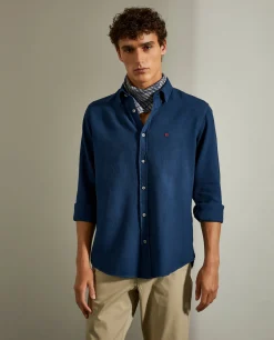 LION OF PORCHES Slim Fit^Camisa slim fit com textura