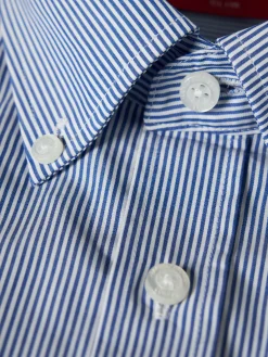 LION OF PORCHES Slim Fit^Camisa slim fit de algodão às riscas