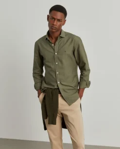 LION OF PORCHES Slim Fit^Camisa slim fit de algodão
