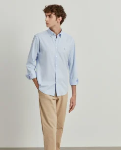 LION OF PORCHES Slim Fit^Camisa slim fit de algodão garment dye