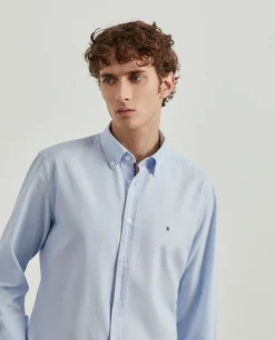 LION OF PORCHES Slim Fit^Camisa slim fit de algodão garment dye