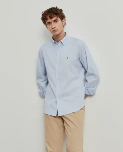 LION OF PORCHES Slim Fit^Camisa slim fit de algodão garment dye