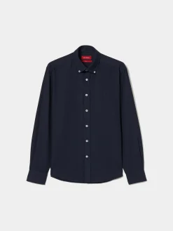 LION OF PORCHES Slim Fit^Camisa slim fit de algodão garment dye