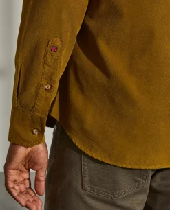 LION OF PORCHES Slim Fit^Camisa slim fit de bombazine em cor lisa