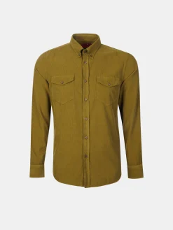 LION OF PORCHES Slim Fit^Camisa slim fit de bombazine em cor lisa