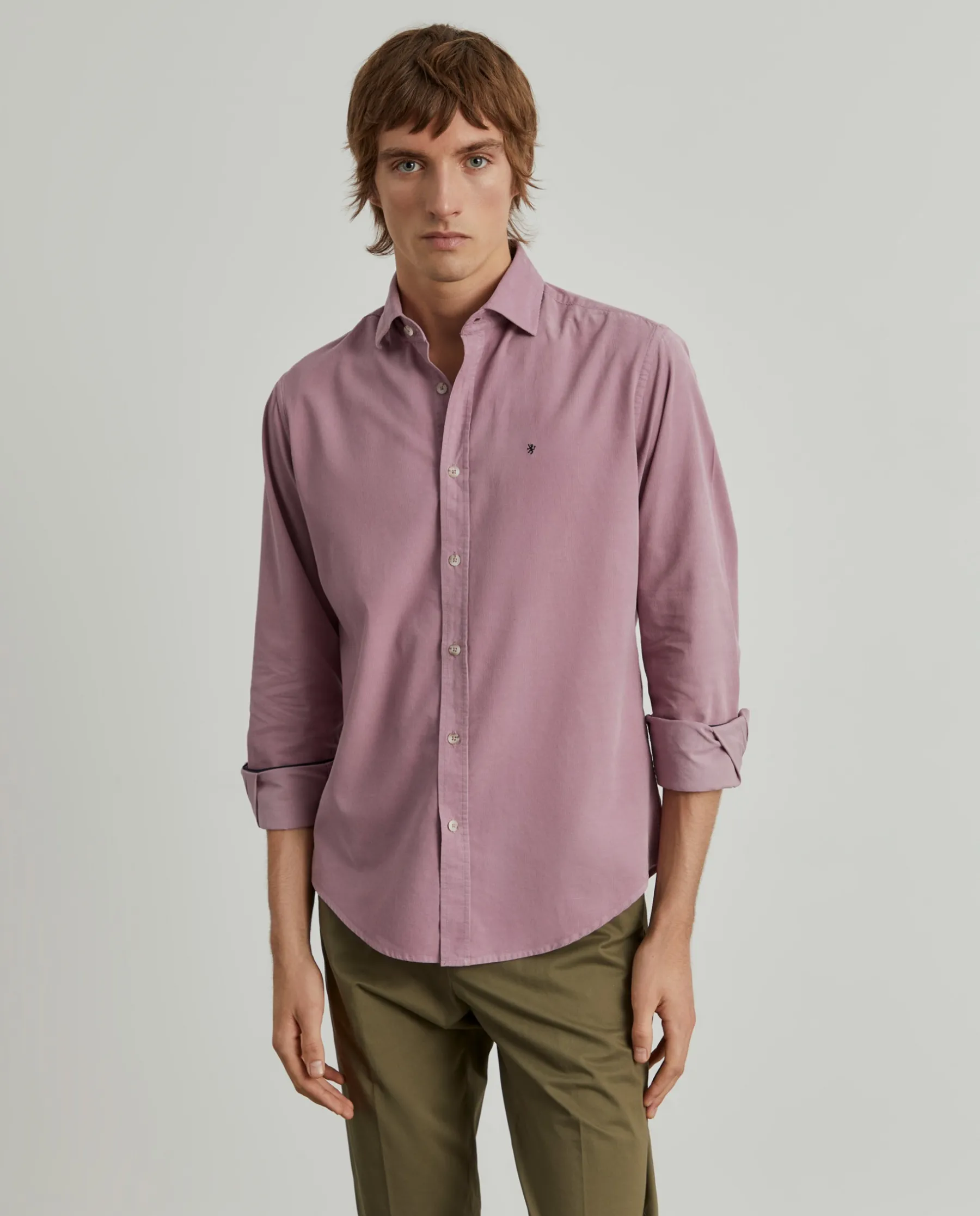 LION OF PORCHES Slim Fit^Camisa slim fit de bombazine