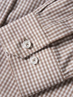 LION OF PORCHES Slim Fit^Camisa slim fit em algodão padrão quadrados