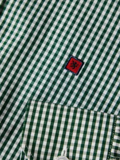 LION OF PORCHES Slim Fit^Camisa slim fit em algodão padrão quadrados