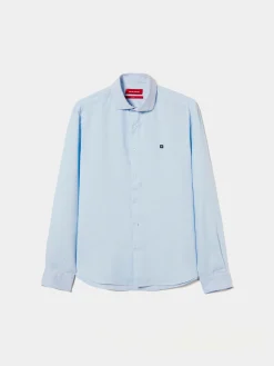 LION OF PORCHES Slim Fit^Camisa slim fit em linho garment dye