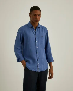LION OF PORCHES Slim Fit^Camisa slim fit em linho garment dye