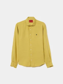 LION OF PORCHES Slim Fit^Camisa slim fit em linho garment dye