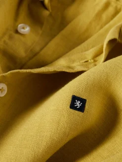 LION OF PORCHES Slim Fit^Camisa slim fit em linho garment dye