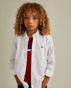 LION OF PORCHES Camisas^Camisa slim fit em popelina