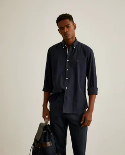 LION OF PORCHES Slim Fit^Camisa slim fit em sarja