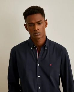 LION OF PORCHES Slim Fit^Camisa slim fit em sarja