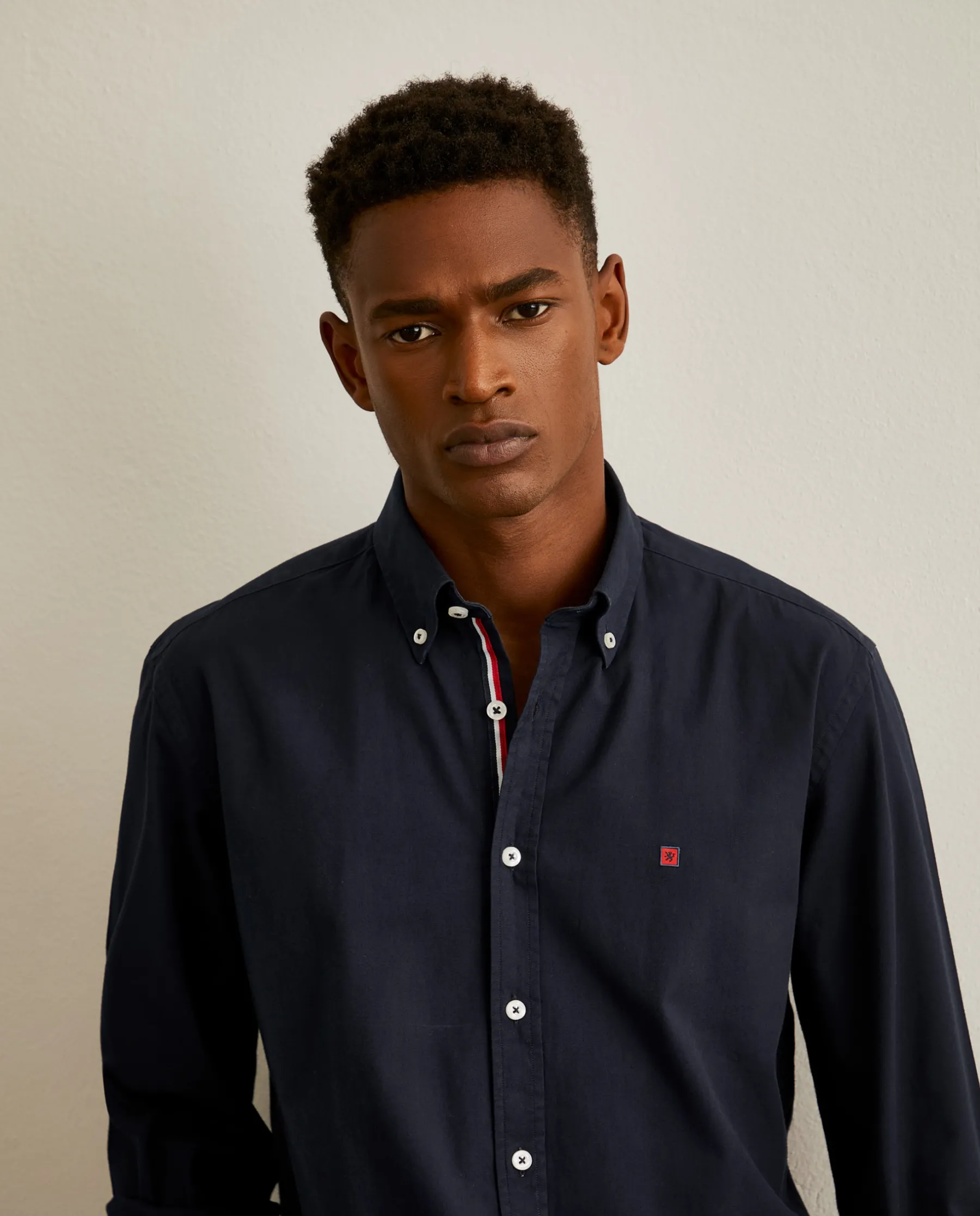 LION OF PORCHES Slim Fit^Camisa slim fit em sarja