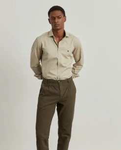 LION OF PORCHES Slim Fit^Camisa slim fit em sarjinha