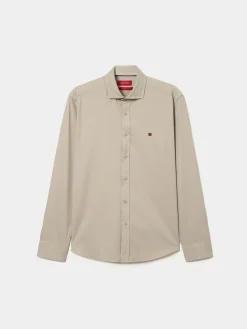 LION OF PORCHES Slim Fit^Camisa slim fit em sarjinha