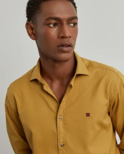 LION OF PORCHES Slim Fit^Camisa slim fit em sarjinha