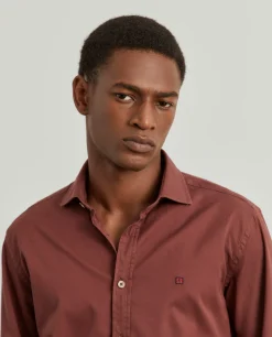 LION OF PORCHES Slim Fit^Camisa slim fit em sarjinha