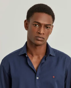 LION OF PORCHES Slim Fit^Camisa slim fit em sarjinha