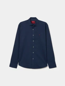 LION OF PORCHES Slim Fit^Camisa slim fit em sarjinha