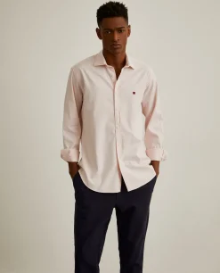 LION OF PORCHES Slim Fit^Camisa slim fit em tecido oxford