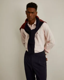 LION OF PORCHES Slim Fit^Camisa slim fit em tecido oxford