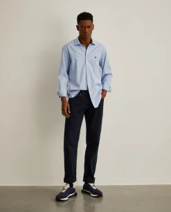 LION OF PORCHES Slim Fit^Camisa slim fit em tecido oxford