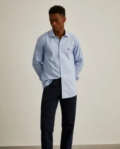 LION OF PORCHES Slim Fit^Camisa slim fit em tecido oxford