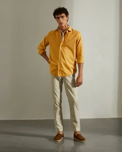LION OF PORCHES Slim Fit^Camisa slim fit em tecido popelina