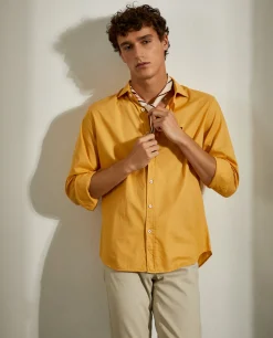 LION OF PORCHES Slim Fit^Camisa slim fit em tecido popelina