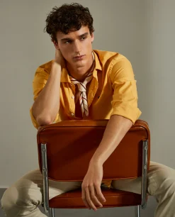 LION OF PORCHES Slim Fit^Camisa slim fit em tecido popelina