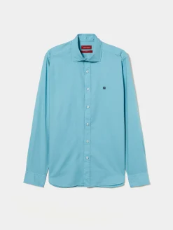 LION OF PORCHES Slim Fit^Camisa slim fit em tecido popelina