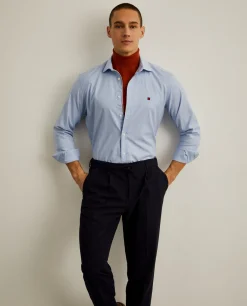 LION OF PORCHES Slim Fit^Camisa Slim Fit em tecido oxford