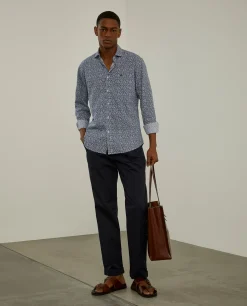 LION OF PORCHES Slim Fit^Camisa slim fit padrão floral