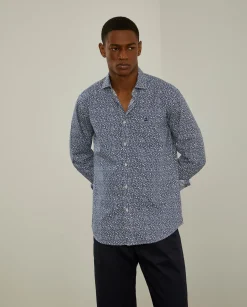 LION OF PORCHES Slim Fit^Camisa slim fit padrão floral