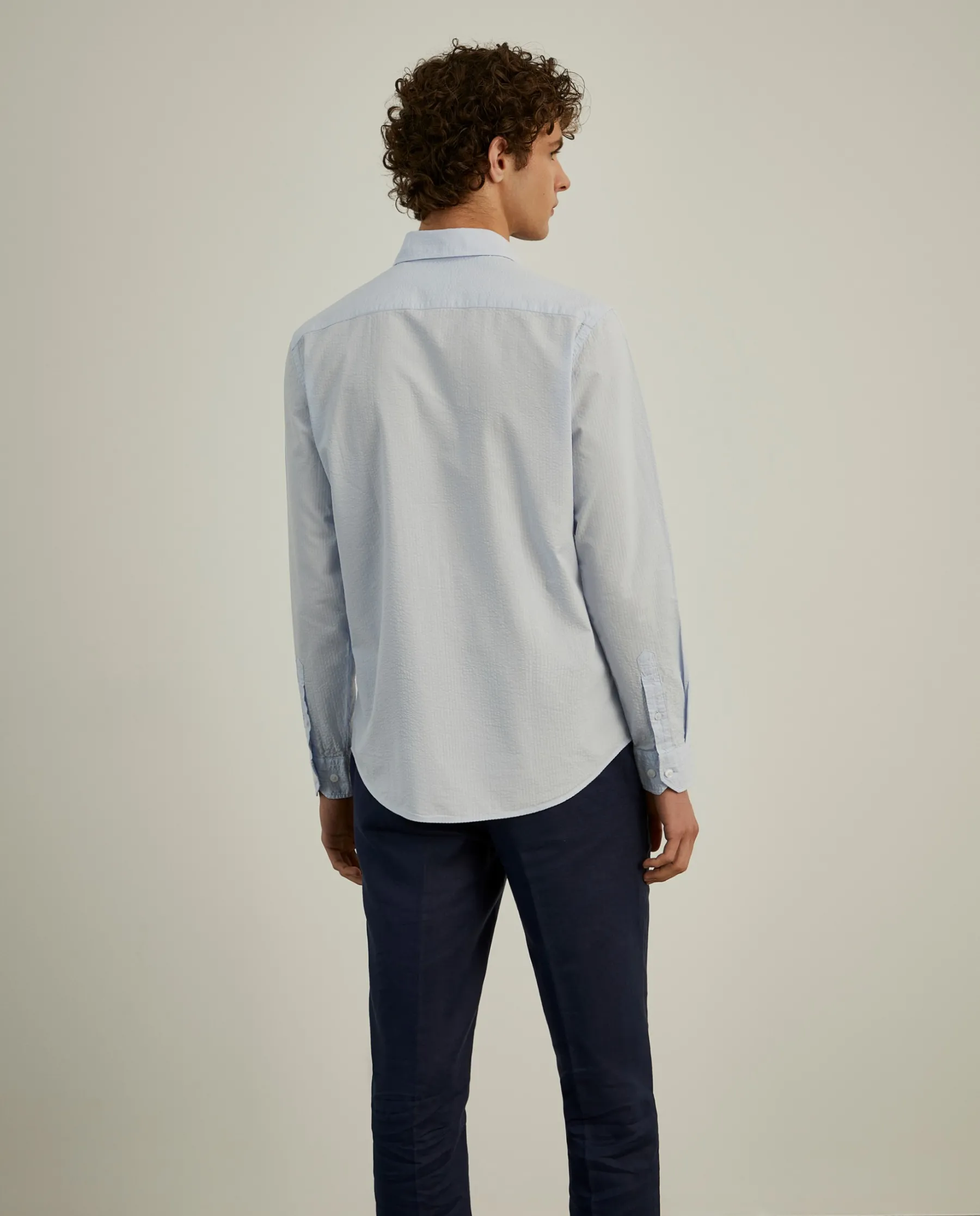 LION OF PORCHES Slim Fit^Camisa slim fit seersucker