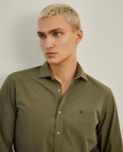 LION OF PORCHES Slim Fit^Camisa slim fit seersucker